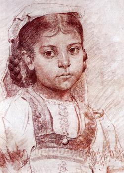 Portrait of a dalmatian girl